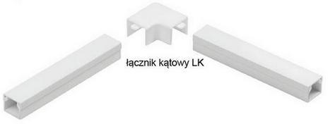 Accessori e raccordi per canaline per impianti elettrici, Interruttore / Raccordo di giunzione ad angolo 90° bianco LK 40x40 ( 1 pz .)
