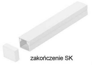Accessori e raccordi per canaline per impianti elettrici, terminazione bianco SK 40x40 ( 1 pz .)