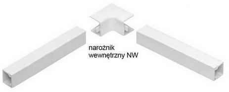 Accessori e raccordi per canaline per impianti elettrici, angolo da interno bianco NW 90x60 ( 1 pz .)