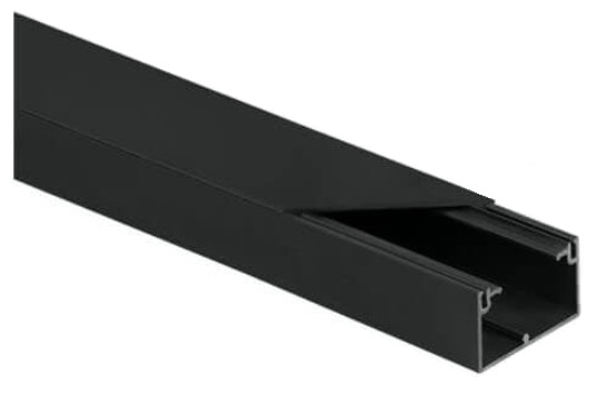 Canalina passacavi in PVC per impianti elettrici Kit. nero CLS 40x25 2m (Confezione pacco  10 pz .)
