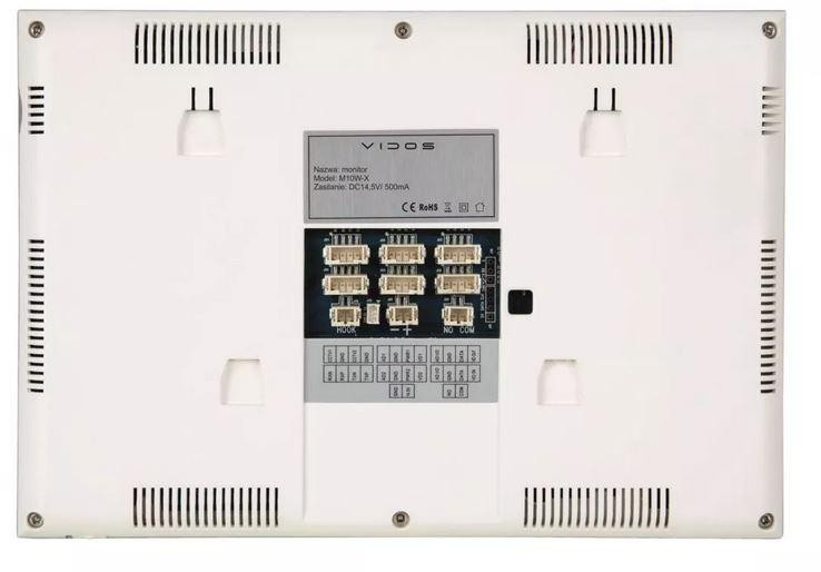 VIDOS X M10W-X monitor wideodomofonu 7 cali WiFi dotykowy LCD 1024×600 mikroSD aplikacja mobilna biały VIDOS X M10W-X monitor wideodomofonu 7 cali WiFi dotykowy LCD 1024×600 mikroSD aplikacja mobilna biały