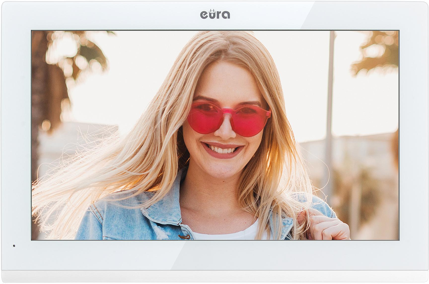EURA VDP-99C5 biały wideodomofon WiFi RFID TUYA ekran 10 cali kamera 1080p IP65 EURA VDP-99C5 biały wideodomofon WiFi RFID TUYA ekran 10 cali kamera 1080p IP65