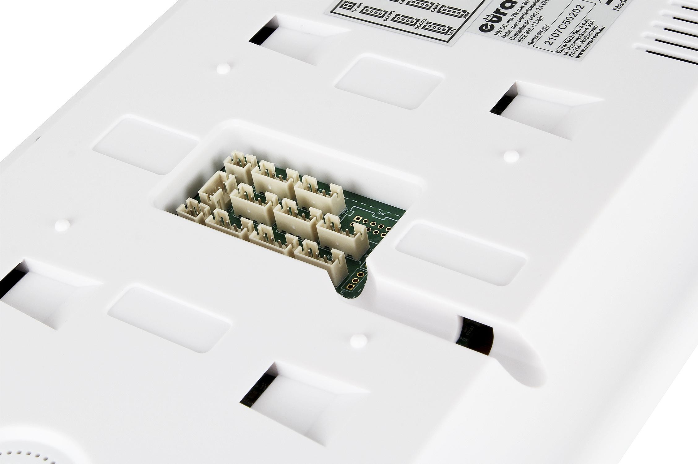 EURA VDP-99C5 biały wideodomofon WiFi RFID TUYA ekran 10 cali kamera 1080p IP65 EURA VDP-99C5 biały wideodomofon WiFi RFID TUYA ekran 10 cali kamera 1080p IP65