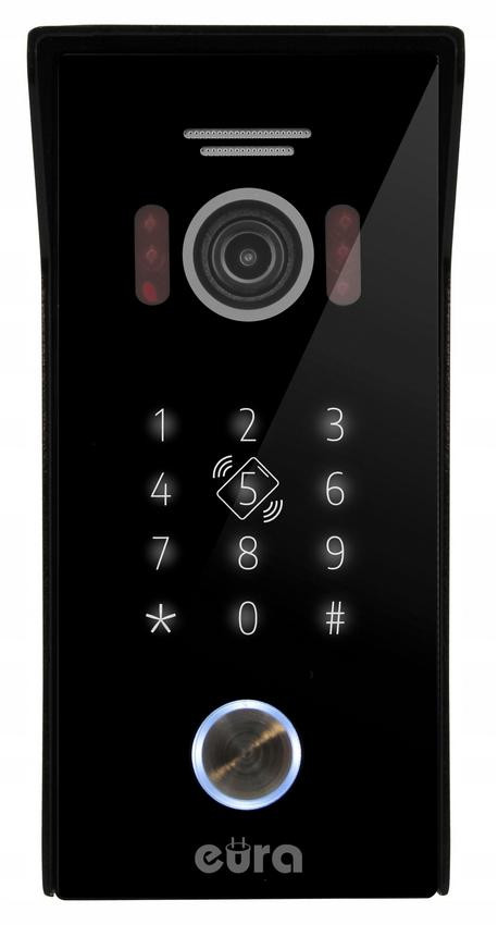 EURA VDP-99C5 biały wideodomofon WiFi RFID TUYA ekran 10 cali kamera 1080p IP65 EURA VDP-99C5 biały wideodomofon WiFi RFID TUYA ekran 10 cali kamera 1080p IP65