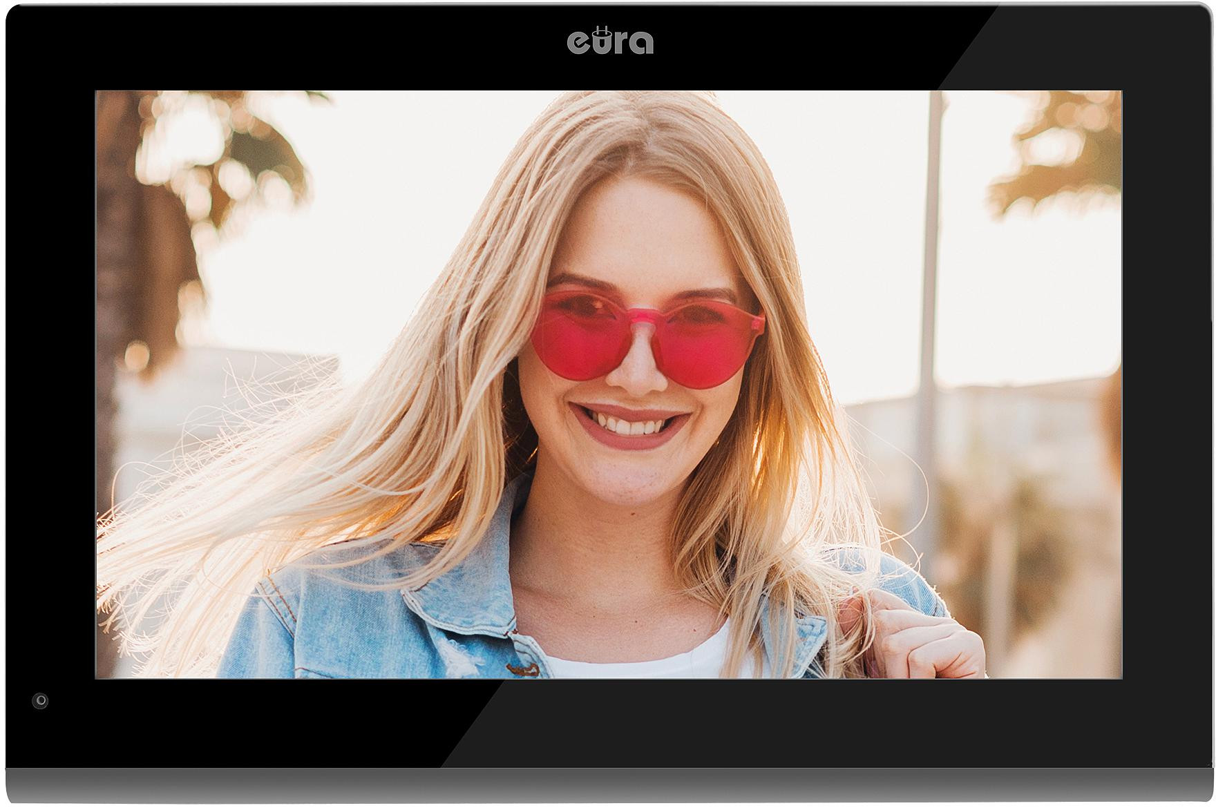 EURA VDP-99C5 czarny wideodomofon WiFi RFID Tuya monitor 10 cali LCD FullHD szyfrator natynk EURA VDP-99C5 czarny wideodomofon WiFi RFID Tuya monitor 10 cali LCD FullHD szyfrator natynk