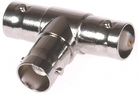 Adattatore Raccordo a T 3 X Presa connettore BNC femmina