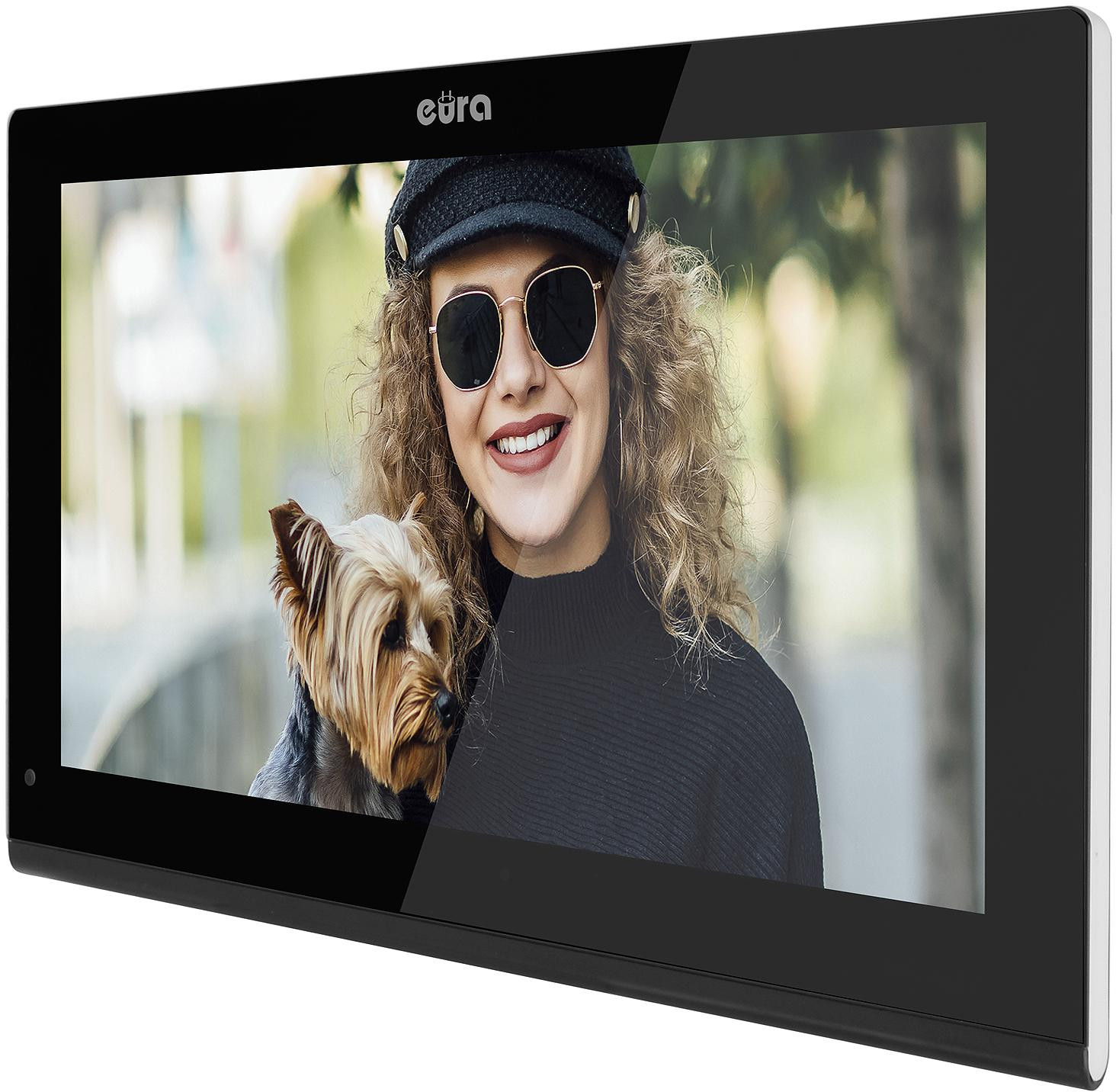 EURA VDP-98C5 wideodomofon czarny WiFi Tuya monitor 10 cali dotykowy 1080p RFID IP65 SD 128GB EURA VDP-98C5 wideodomofon czarny WiFi Tuya monitor 10 cali dotykowy 1080p RFID IP65 SD 128GB