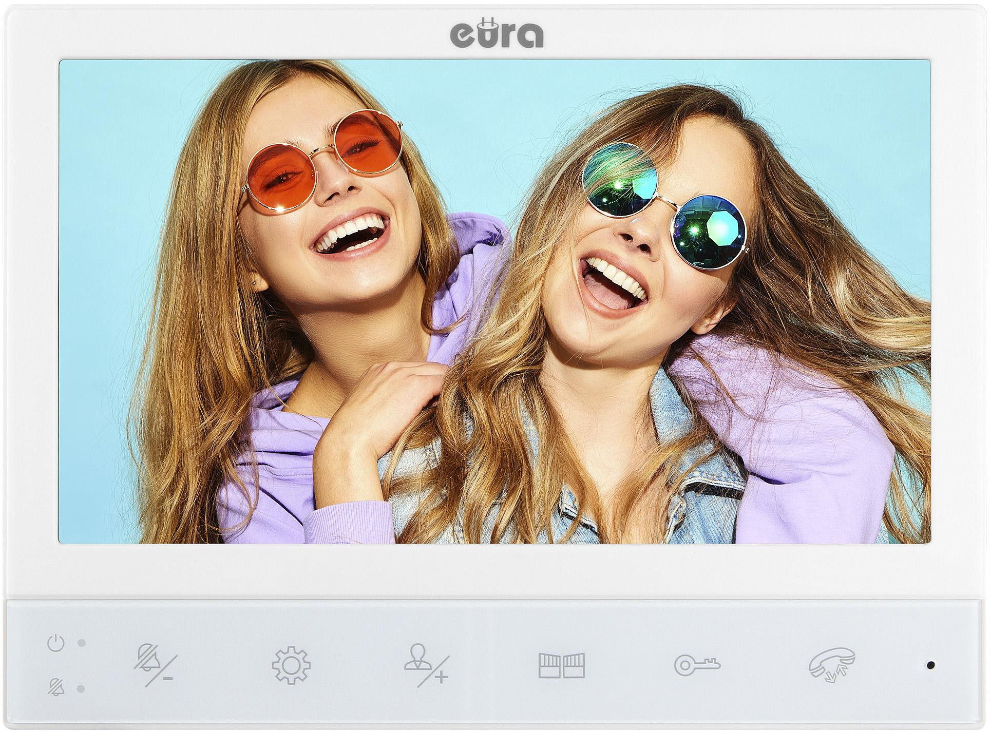 EURA VDP-80C5 wideodomofon 2-rodzinny biały monitor 7 cali FHD 1080p czytnik RFID IP65 EURA VDP-80C5 wideodomofon 2-rodzinny biały monitor 7 cali FHD 1080p czytnik RFID IP65