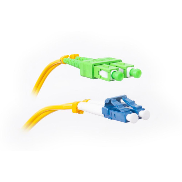 PATCHCORD ŚWIATŁOWODOWY GETFORT SM SC/APC-LC/UPC DUPLEX 2M