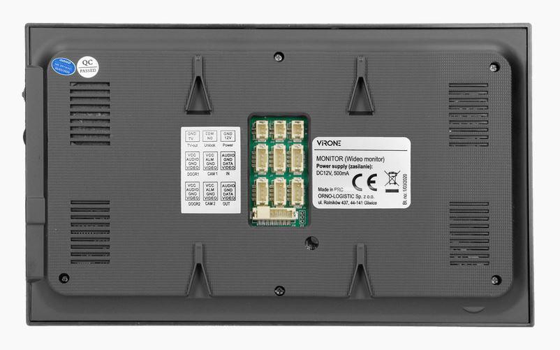 VIRONE VDP-61FHDPMV monitor wideodomofonu 7 cali WiFi aplikacja mobilna ORNO czarny VIRONE VDP-61FHDPMV monitor wideodomofonu 7 cali WiFi aplikacja mobilna ORNO czarny