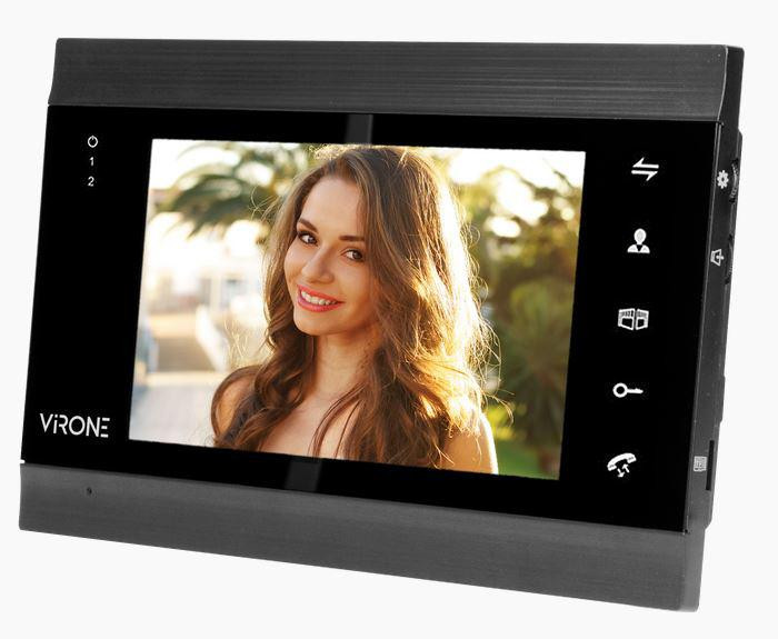 VIRONE VDP-61FHDPMV monitor wideodomofonu 7 cali WiFi aplikacja mobilna ORNO czarny VIRONE VDP-61FHDPMV monitor wideodomofonu 7 cali WiFi aplikacja mobilna ORNO czarny