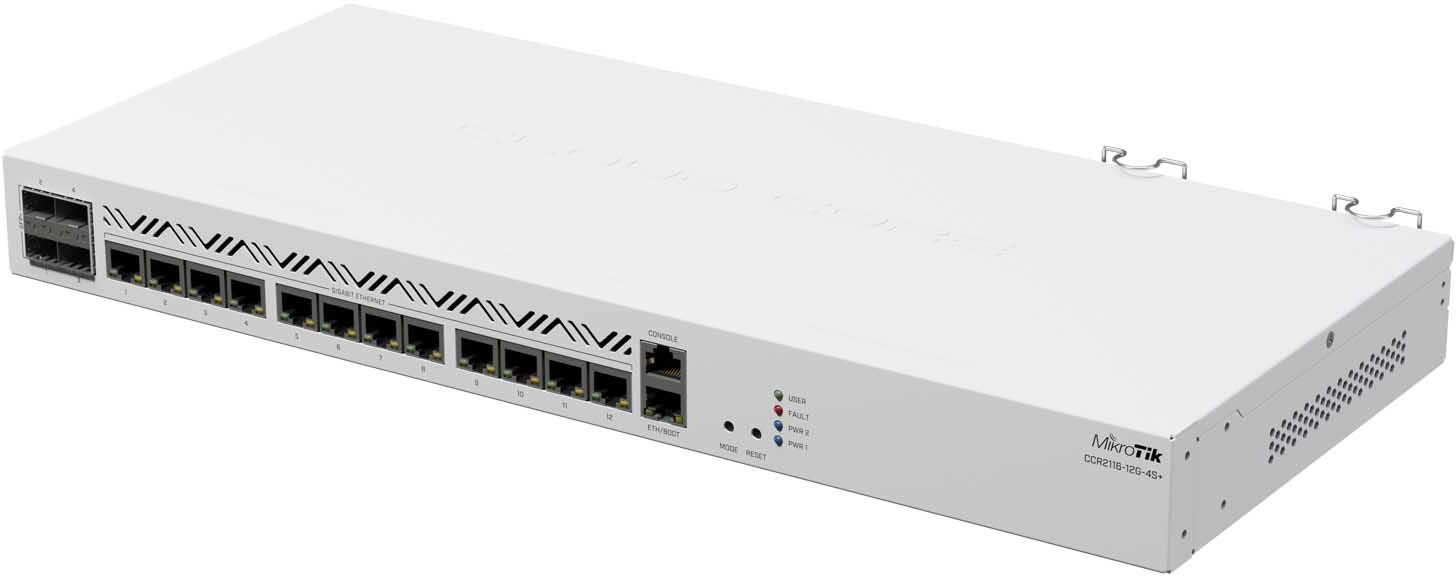 MikroTik CCR2116-12G-4S+ router Cloud Core 16-rdzeniowy 2GHz 16GB RAM 12x Gigabit 4x SFP+ 10G MikroTik CCR2116-12G-4S+ router Cloud Core 16-rdzeniowy 2GHz 16GB RAM 12x Gigabit 4x SFP+ 10G