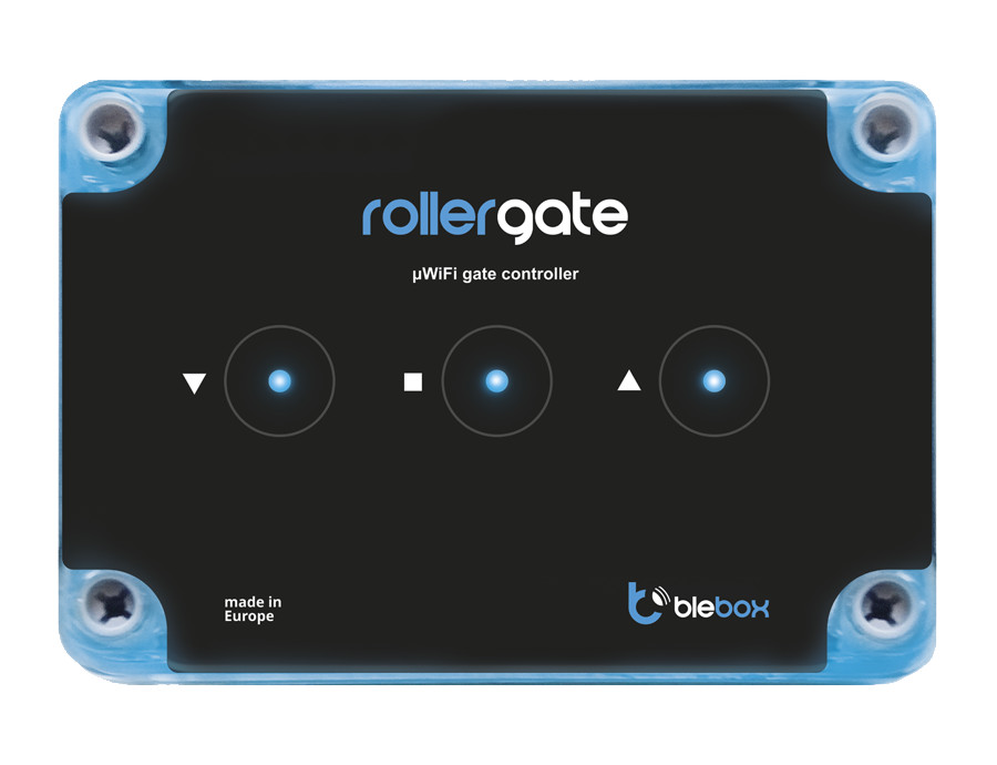 BleBox rollerGate sterownik WiFi do bram rolowanych 230V, IP44, sterowanie z telefonu BleBox rollerGate sterownik WiFi do bram rolowanych 230V, IP44, sterowanie z telefonu