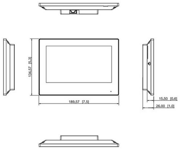 Dahua VTH2622G-W monitor wewnętrzny wideodomofonu 7 cali 2-Wire WiFi SIP czarny touchscreen Dahua VTH2622G-W monitor wewnętrzny wideodomofonu 7 cali 2-Wire WiFi SIP czarny touchscreen