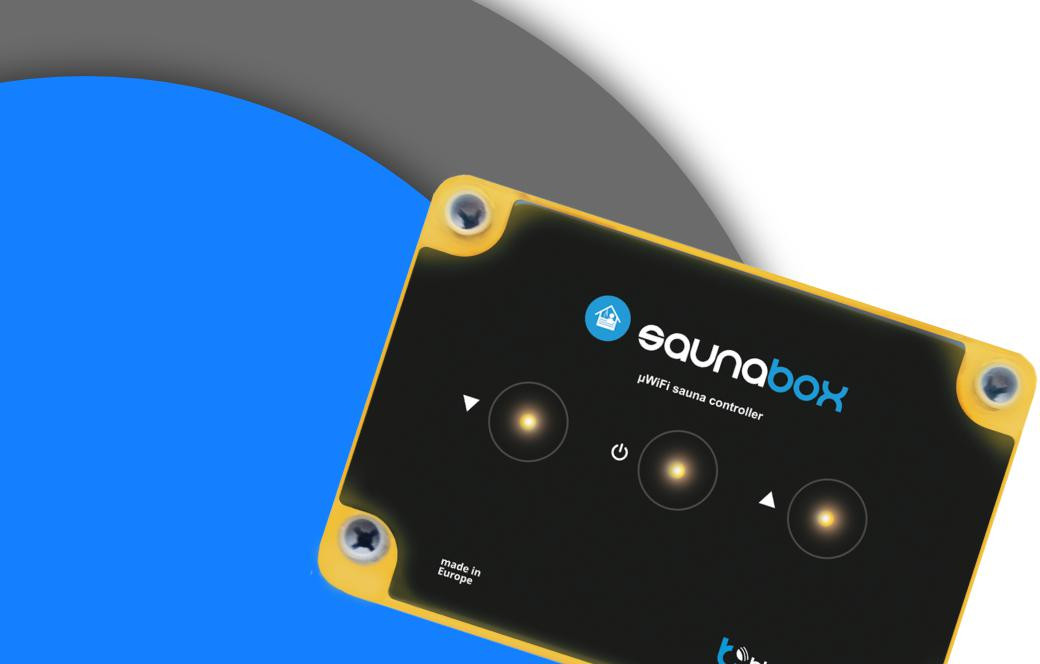 BleBox saunaBox sterownik do sauny WiFi, 3 wyjscia 16A do 11 kW, czujnik temperatury do 125 stopni, IP44, harmonogram BleBox saunaBox sterownik do sauny WiFi, 3 wyjscia 16A do 11 kW, czujnik temperatury do 125 stopni, IP44, harmonogram
