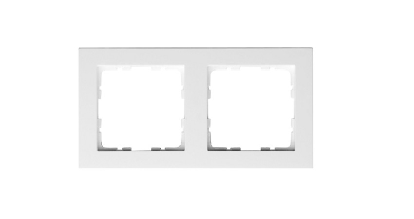 GVS Placca / Cornice di finitura 2-polowa bianco blypz. System 55 per sensorow KNX