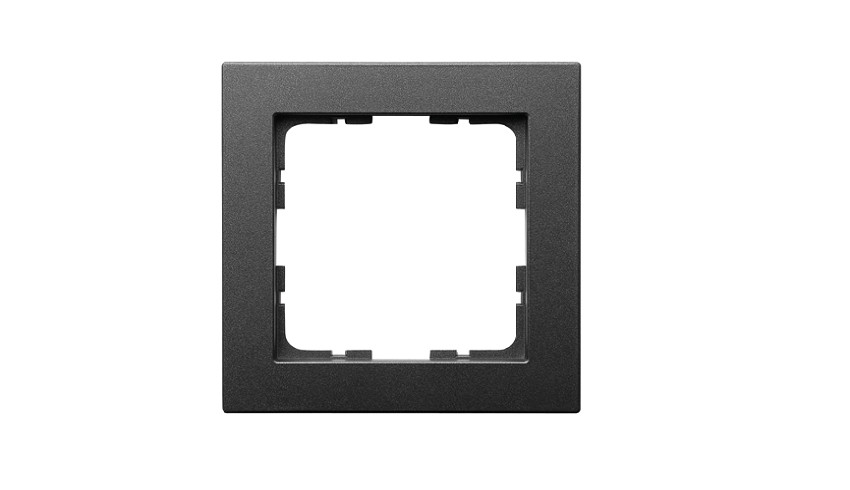 GVS Placca / Cornice di finitura 1-polowa grafitee mat. System 55 per sensorow KNX