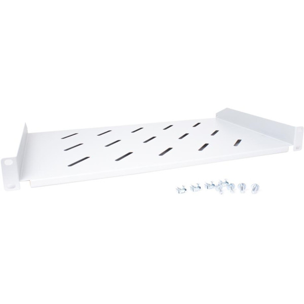 Półka rackowa uniwersalna Getfort 19 cali 1U 270mm Szara