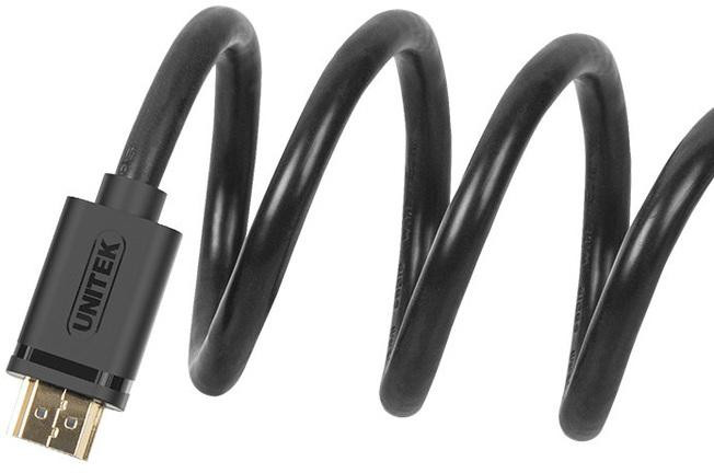 HDMI kábel Unitek Y-C136M HDMI 2.0 4K 60 Hz, 1 m – kábel zvinutý