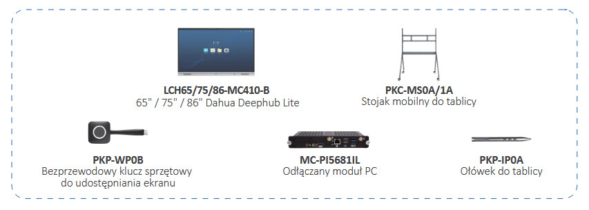 Dahua LCH75-MC410-B tablica interaktywna 75 cali 4K UHD DeepHub Lite Android kamera WiFi sala konferencyjna Dahua LCH75-MC410-B tablica interaktywna 75 cali 4K UHD DeepHub Lite Android kamera WiFi sala konferencyjna