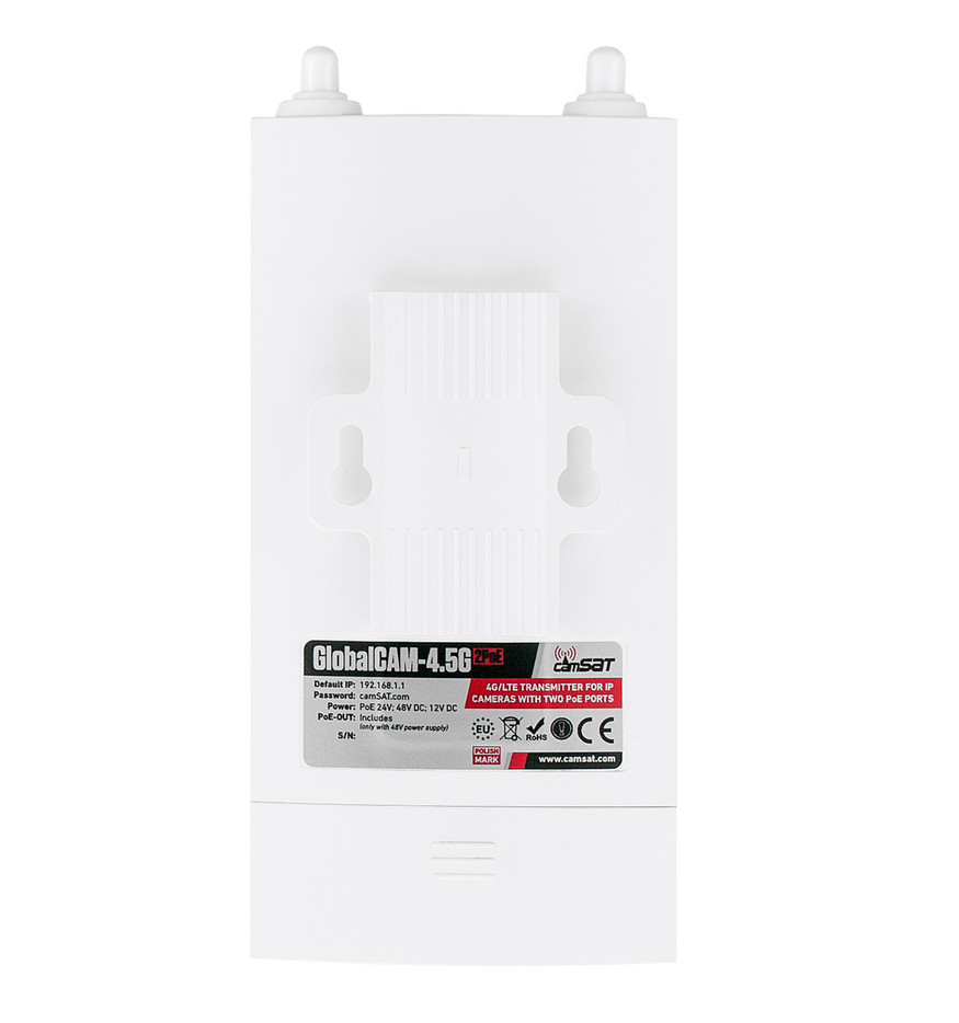 CAMSAT GLOBALCAM-4.5G 2PoE zewnętrzny router LTE 4G Cat4 150Mbps WiFi 2.4GHz IP65 2xPoE CAMSAT GLOBALCAM-4.5G 2PoE zewnętrzny router LTE 4G Cat4 150Mbps WiFi 2.4GHz IP65 2xPoE
