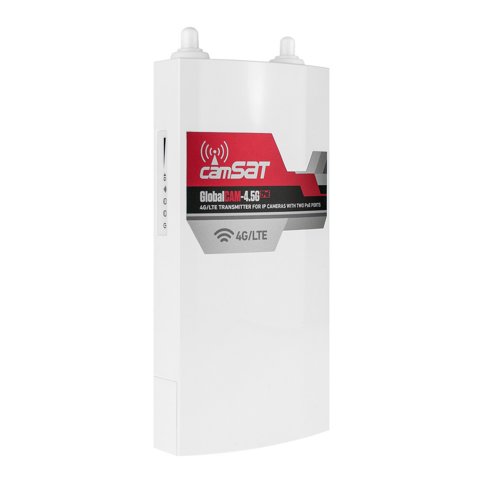 CAMSAT GLOBALCAM-4.5G 2PoE zewnętrzny router LTE 4G Cat4 150Mbps WiFi 2.4GHz IP65 2xPoE CAMSAT GLOBALCAM-4.5G 2PoE zewnętrzny router LTE 4G Cat4 150Mbps WiFi 2.4GHz IP65 2xPoE