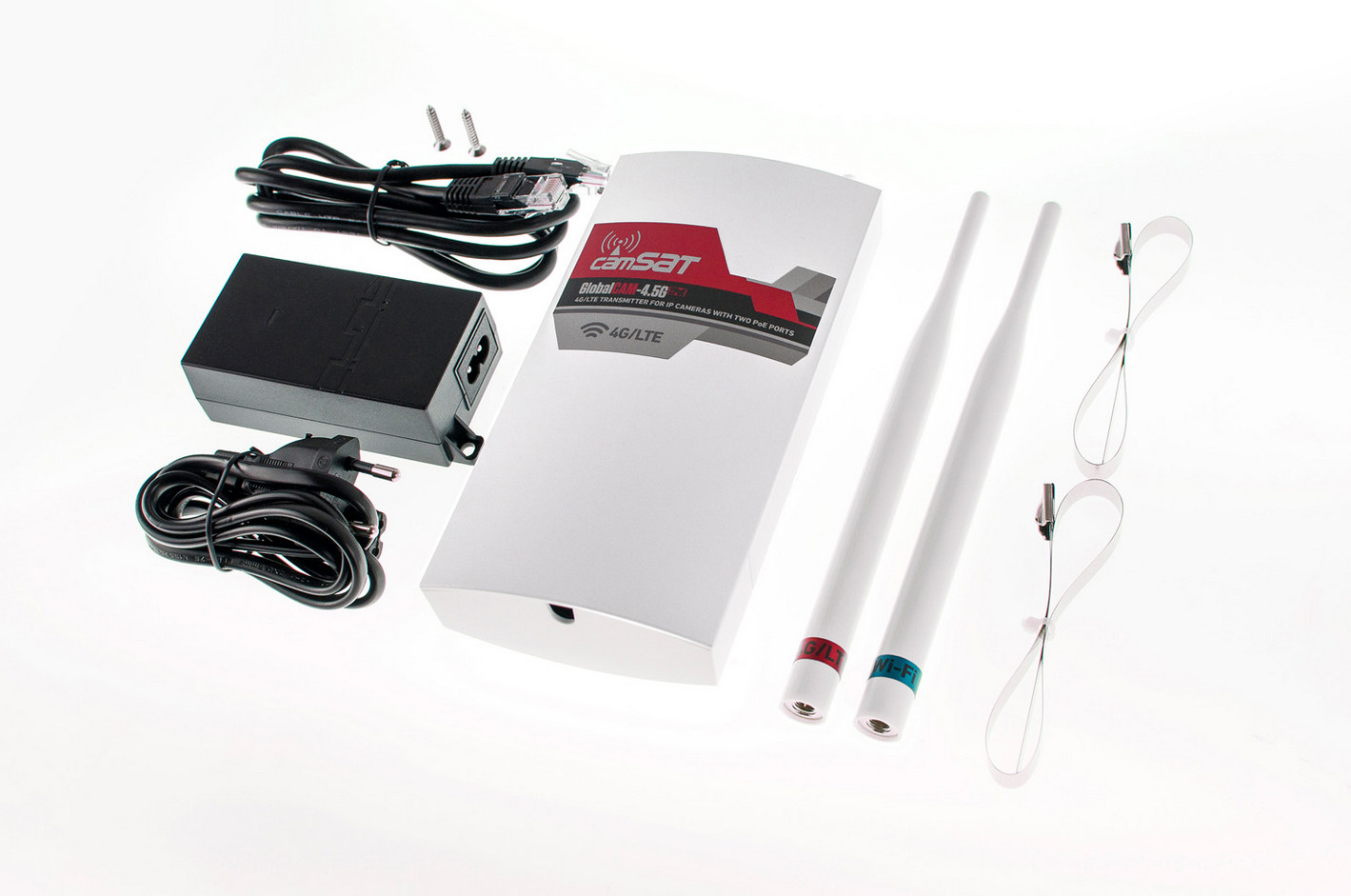 CAMSAT GLOBALCAM-4.5G 2PoE zewnętrzny router LTE 4G Cat4 150Mbps WiFi 2.4GHz IP65 2xPoE CAMSAT GLOBALCAM-4.5G 2PoE zewnętrzny router LTE 4G Cat4 150Mbps WiFi 2.4GHz IP65 2xPoE