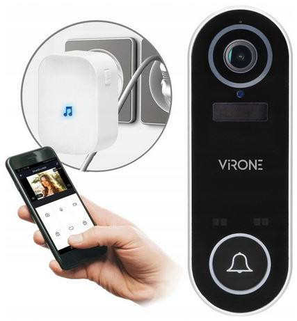 Virone VDB-1 bezprzewodowy dzwonek WiFi z kamerą Full HD Tuya IP65 akumulator 5000 mAh Virone VDB-1 bezprzewodowy dzwonek WiFi z kamerą Full HD Tuya IP65 akumulator 5000 mAh