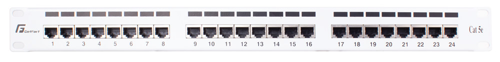 PATCH TASTIERA / PANNELLO FTP CAT.5E 24 PORTY grigio PGF-5EFTP24-B6-G GETFORT