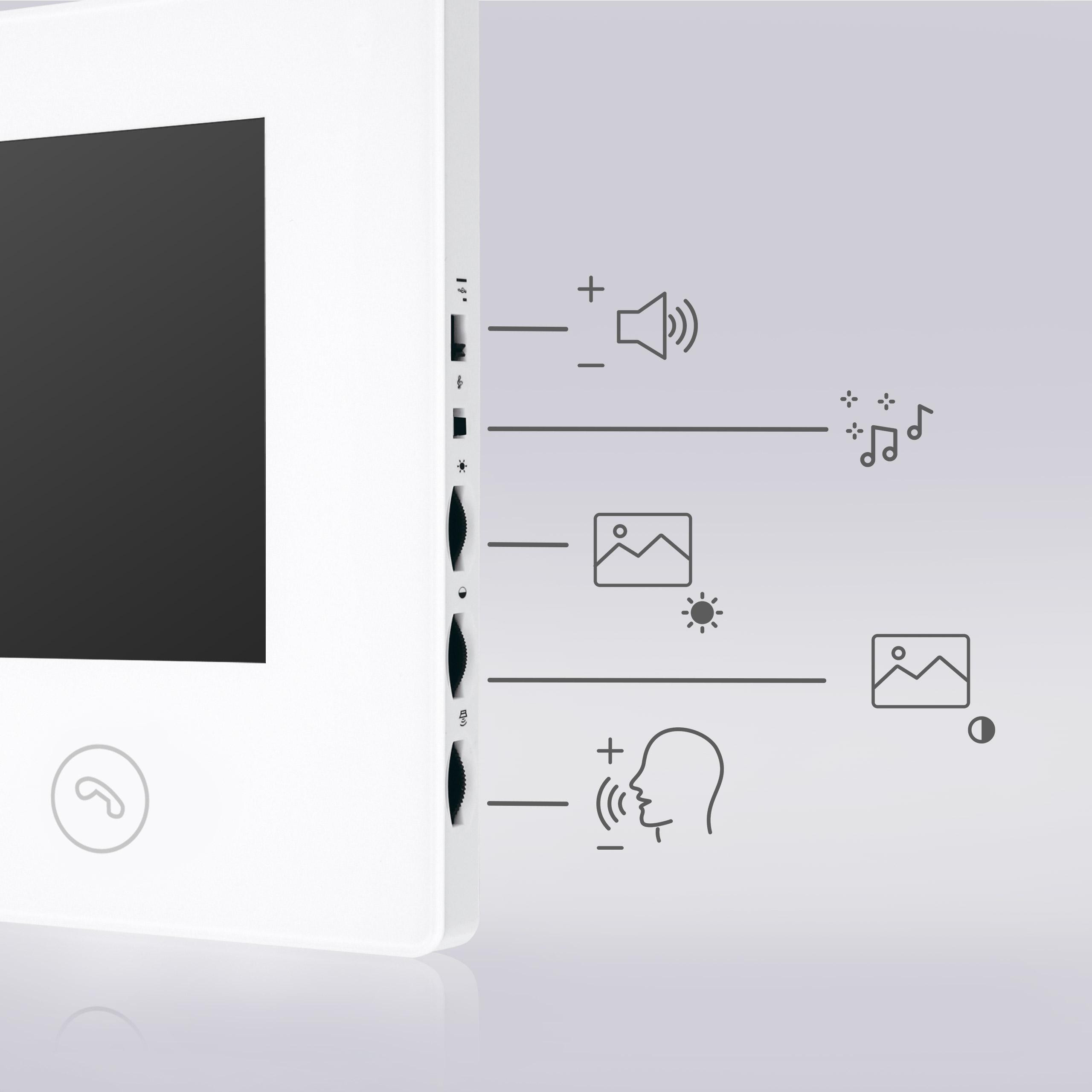 EURA VDP-90A3 DELTA+ wideodomofon 7 WiFi Tuya biały monitor AHD szyfrator czytnik 2 wejścia EURA VDP-90A3 DELTA+ wideodomofon 7 WiFi Tuya biały monitor AHD szyfrator czytnik 2 wejścia