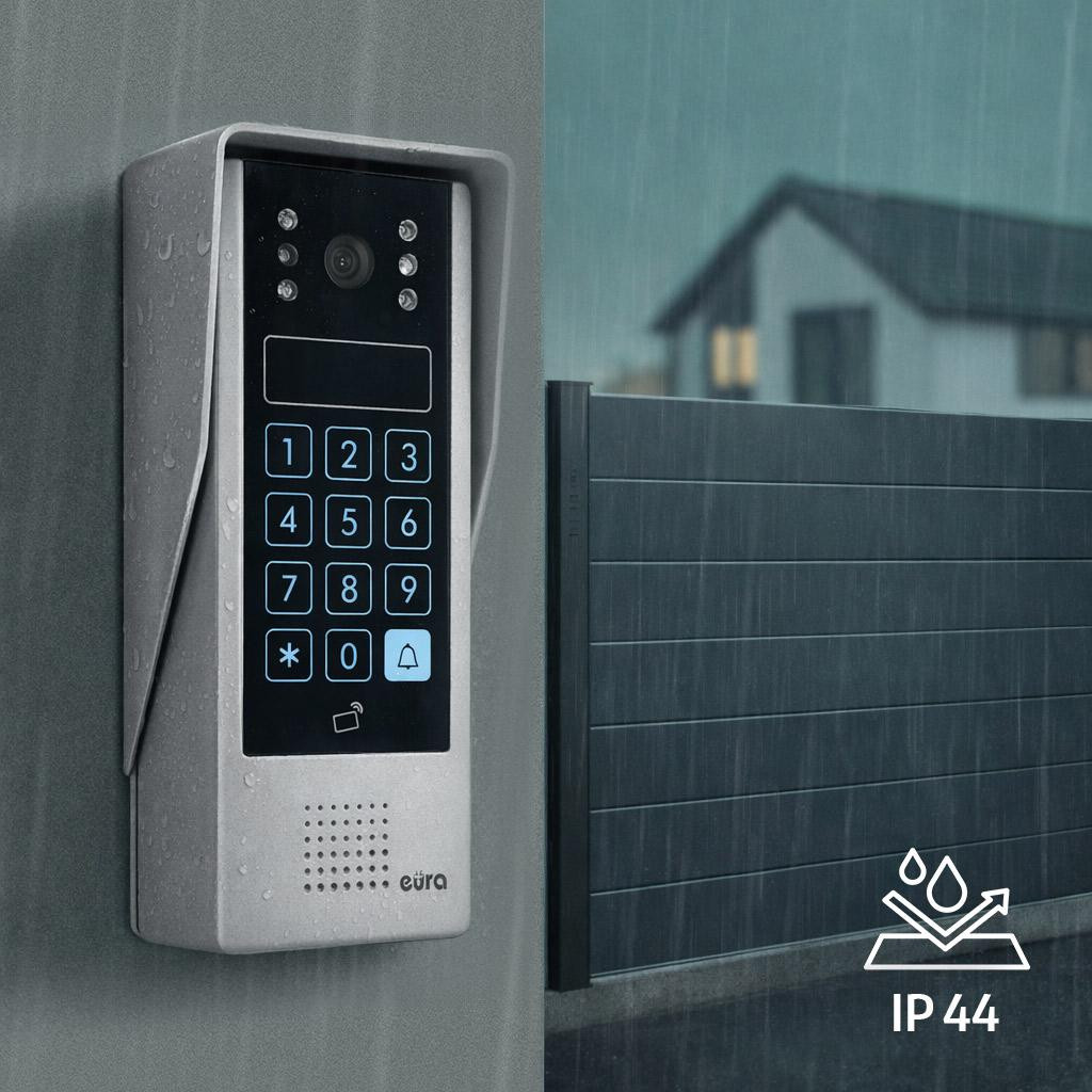 EURA VDP-90A3 DELTA+ wideodomofon czarny 7 cali WiFi TUYA AHD kamera 1080P szyfrator czytnik RFID EURA VDP-90A3 DELTA+ wideodomofon czarny 7 cali WiFi TUYA AHD kamera 1080P szyfrator czytnik RFID