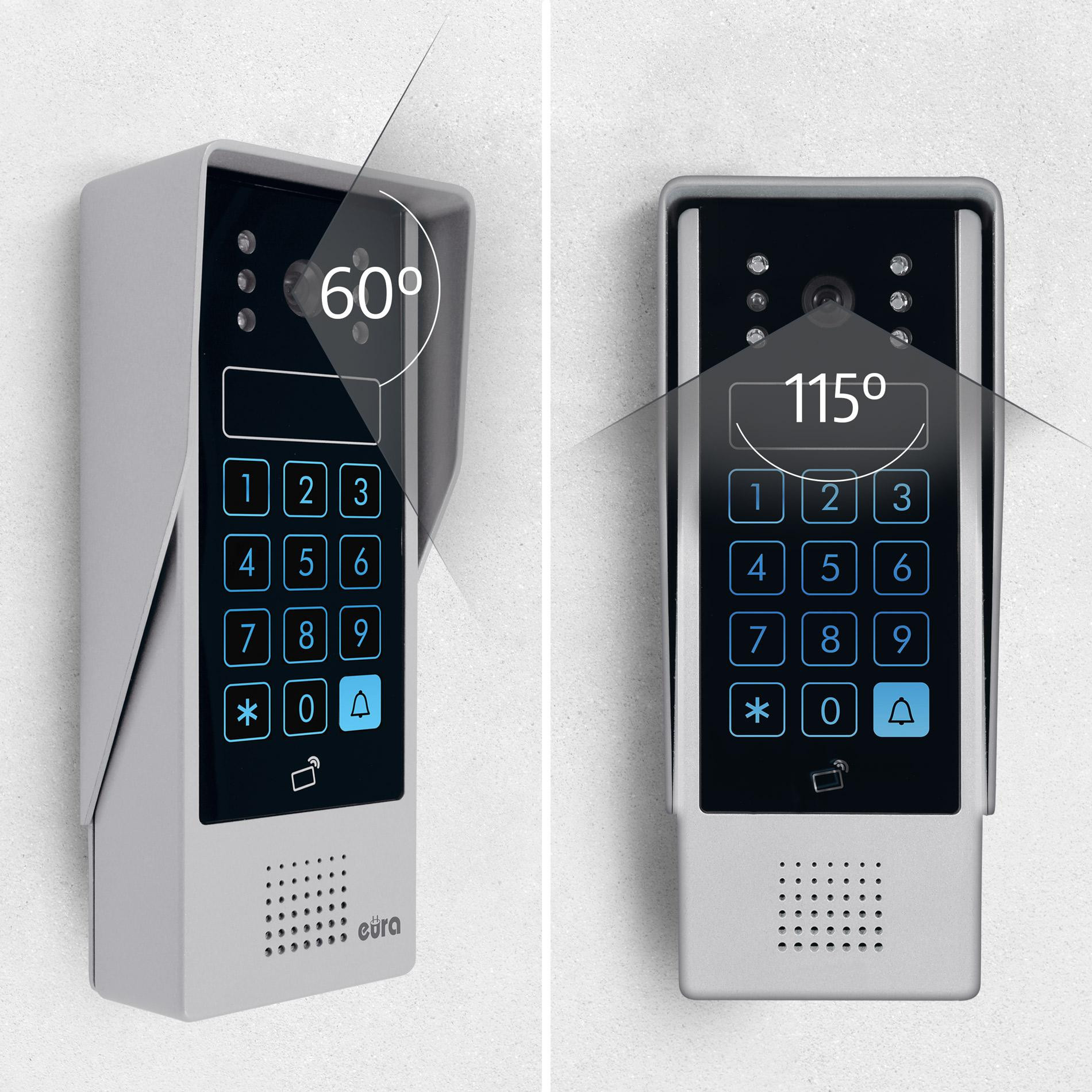 EURA VDP-90A3 DELTA+ wideodomofon czarny 7 cali WiFi TUYA AHD kamera 1080P szyfrator czytnik RFID EURA VDP-90A3 DELTA+ wideodomofon czarny 7 cali WiFi TUYA AHD kamera 1080P szyfrator czytnik RFID