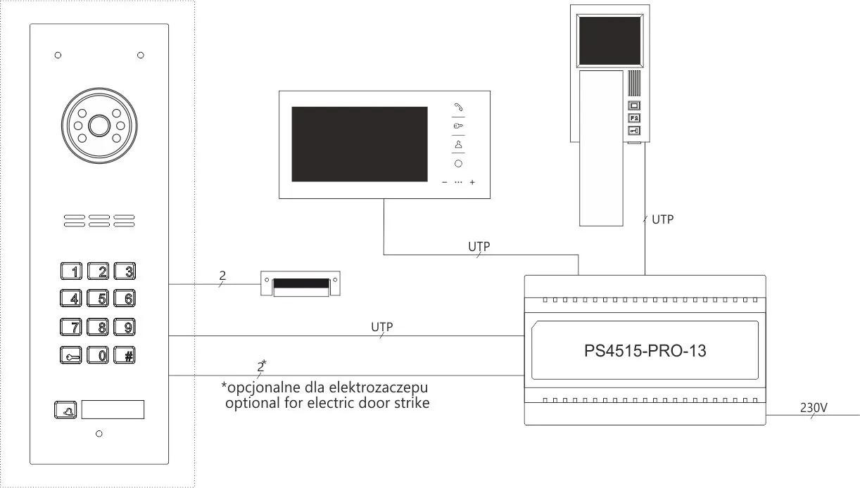 ACO COMO-PRO-CODE-V1 panel wideodomofonowy podtynkowy RFID szyfrator 1-przyciskowy ACO COMO-PRO-CODE-V1 panel wideodomofonowy podtynkowy RFID szyfrator 1-przyciskowy
