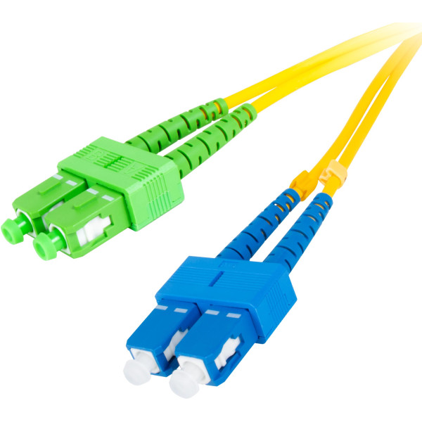 PATCHCORD ŚWIATŁOWODOWY GETFORT SM SC/UPC-SC/APC DUPLEX 5M