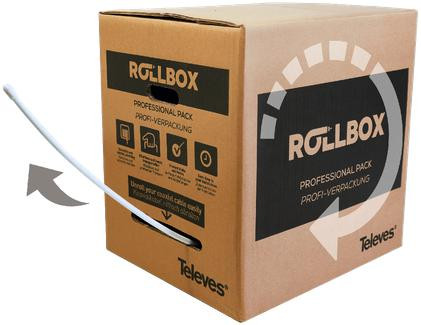 Cavo coassiale RG59 Televes T-100 PVC Eca KLASA A - 250m Pull Box