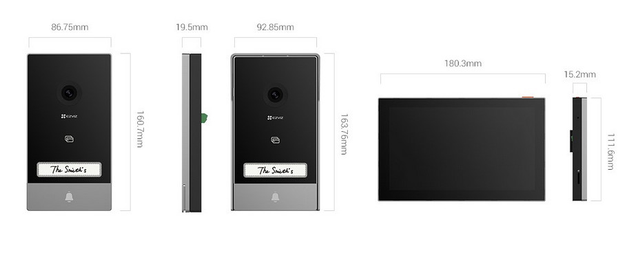 EZVIZ HP7 wideodomofon WiFi 2K 2-żyłowy czytnik RFID aplikacja mobilna brama furtka EZVIZ HP7 wideodomofon WiFi 2K 2-żyłowy czytnik RFID aplikacja mobilna brama furtka