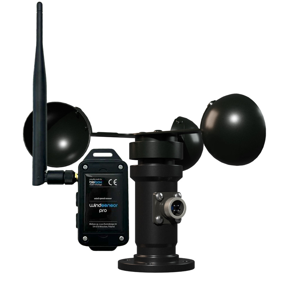 BleBox windSensor PRO czujnik wiatru WiFi z zewnętrzną anteną, pomiar 0,5-30 m/s BleBox windSensor PRO czujnik wiatru WiFi z zewnętrzną anteną, pomiar 0,5-30 m/s