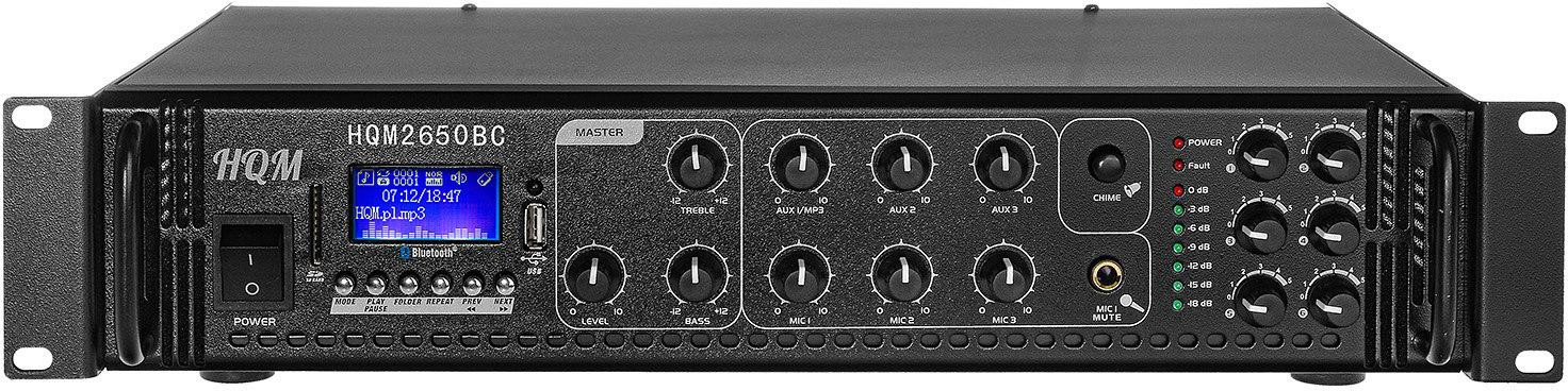 Amplificatore PA HQM2650BC RADIO FM/MP3/BT 650W