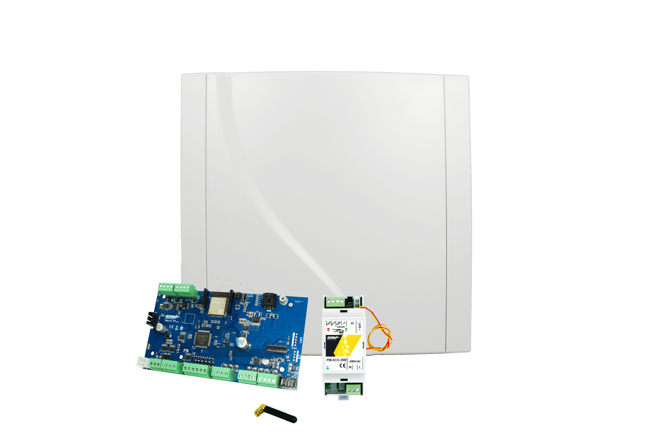 ROPAM NEO-IP-SET centrala alarmowa WiFi 8-32 wejść 2 strefy zasilacz obudowa komplet ROPAM NEO-IP-SET centrala alarmowa WiFi 8-32 wejść 2 strefy zasilacz obudowa komplet
