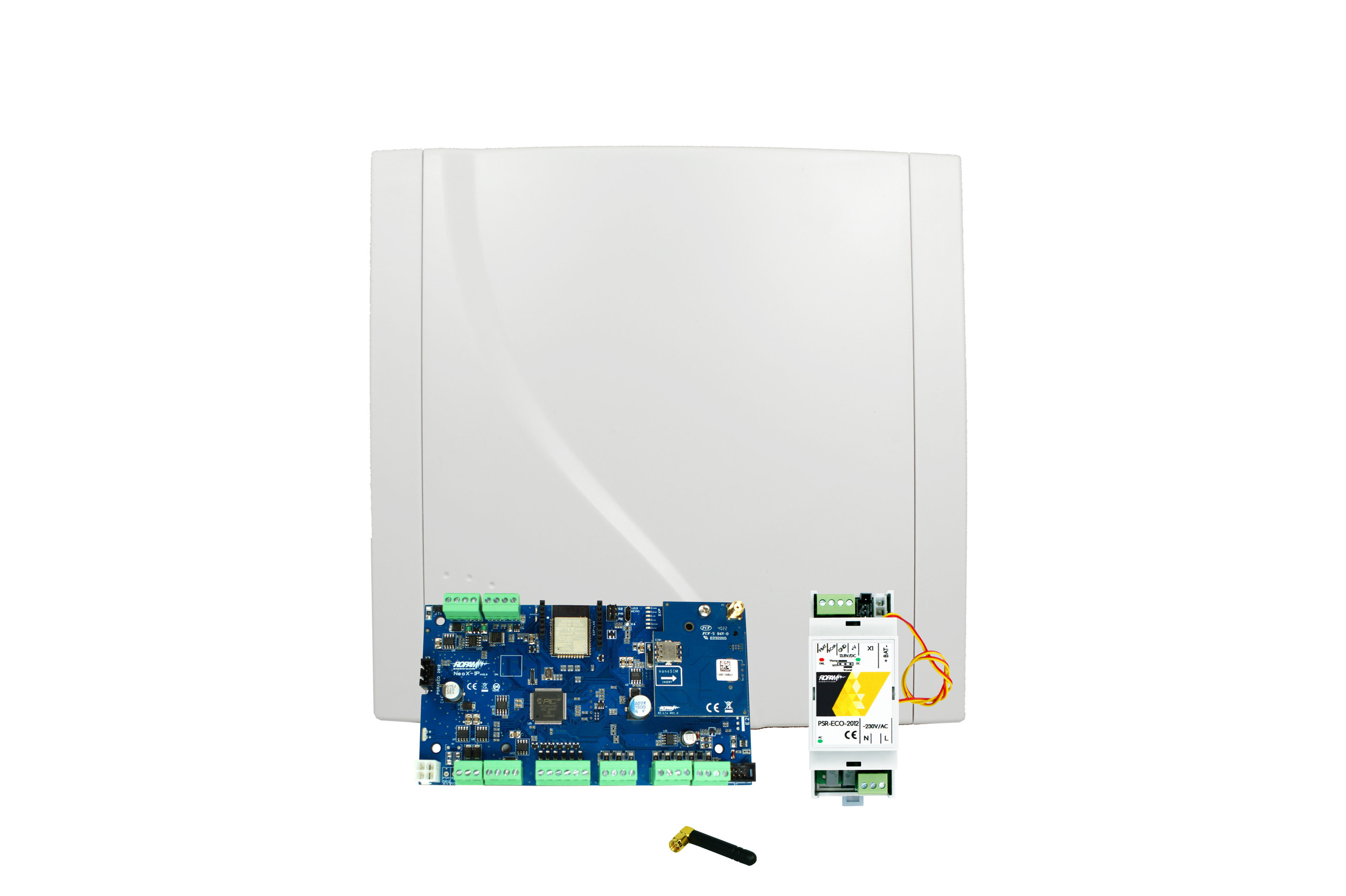 Ropam NeoLTE-IP-SET zestaw alarmowy LTE WiFi Ethernet 8 wejść centrala zasilacz obudowa Ropam NeoLTE-IP-SET zestaw alarmowy LTE WiFi Ethernet 8 wejść centrala zasilacz obudowa