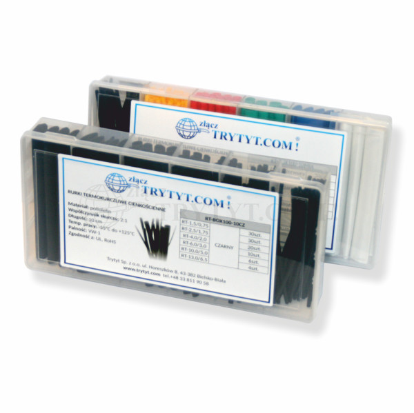 Kit completo rurek termokurczliwych a colorich RT-BOX100-10MIX