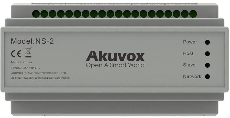Akuvox NS-2 dystrybutor sieciowy 2-wire IP switch SIP interkom wideodomofonowy Akuvox NS-2 dystrybutor sieciowy 2-wire IP switch SIP interkom wideodomofonowy