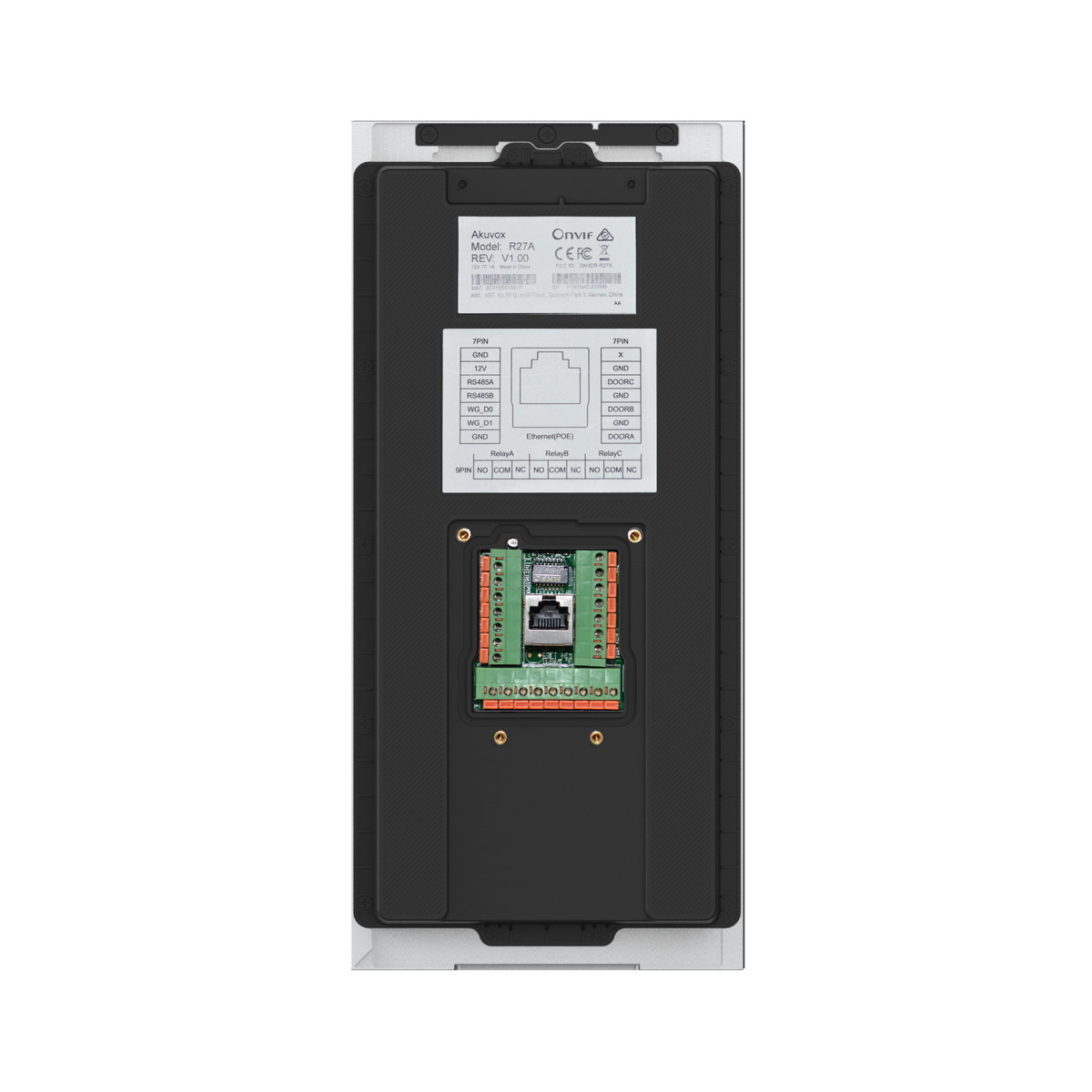 AKUVOX R27AD panel bramowy IP SIP wideo domofonowy klawiatura czytnik RFID PoE AKUVOX R27AD panel bramowy IP SIP wideo domofonowy klawiatura czytnik RFID PoE