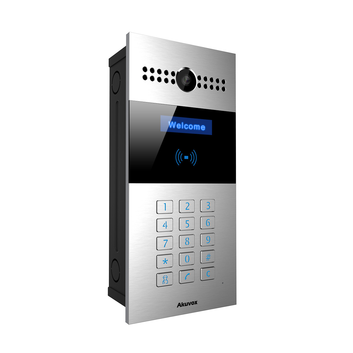 AKUVOX R27AD panel bramowy IP SIP wideo domofonowy klawiatura czytnik RFID PoE AKUVOX R27AD panel bramowy IP SIP wideo domofonowy klawiatura czytnik RFID PoE