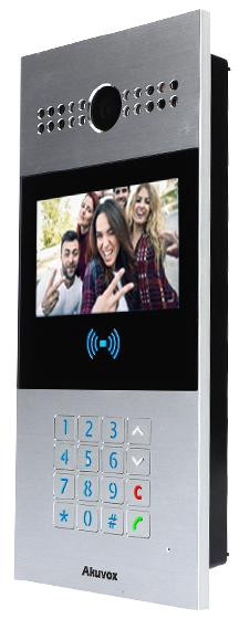 AKUVOX R28A panel bramowy IP SIP 2MP kamera 4.3 cala LCD RFID klawiatura PoE IP65 wielorodzinny AKUVOX R28A panel bramowy IP SIP 2MP kamera 4.3 cala LCD RFID klawiatura PoE IP65 wielorodzinny