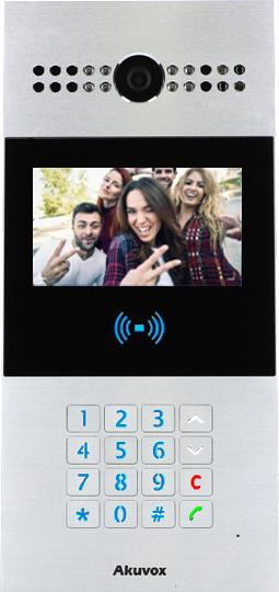 AKUVOX R28A panel bramowy IP SIP 2MP kamera 4.3 cala LCD RFID klawiatura PoE IP65 wielorodzinny AKUVOX R28A panel bramowy IP SIP 2MP kamera 4.3 cala LCD RFID klawiatura PoE IP65 wielorodzinny