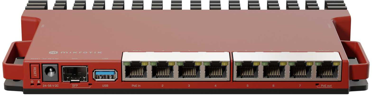 MikroTik L009UiGS-RM router 8x Gigabit, 1x SFP 2.5G, PoE, USB 3.0, RouterOS L5, rack 1U MikroTik L009UiGS-RM router 8x Gigabit, 1x SFP 2.5G, PoE, USB 3.0, RouterOS L5, rack 1U