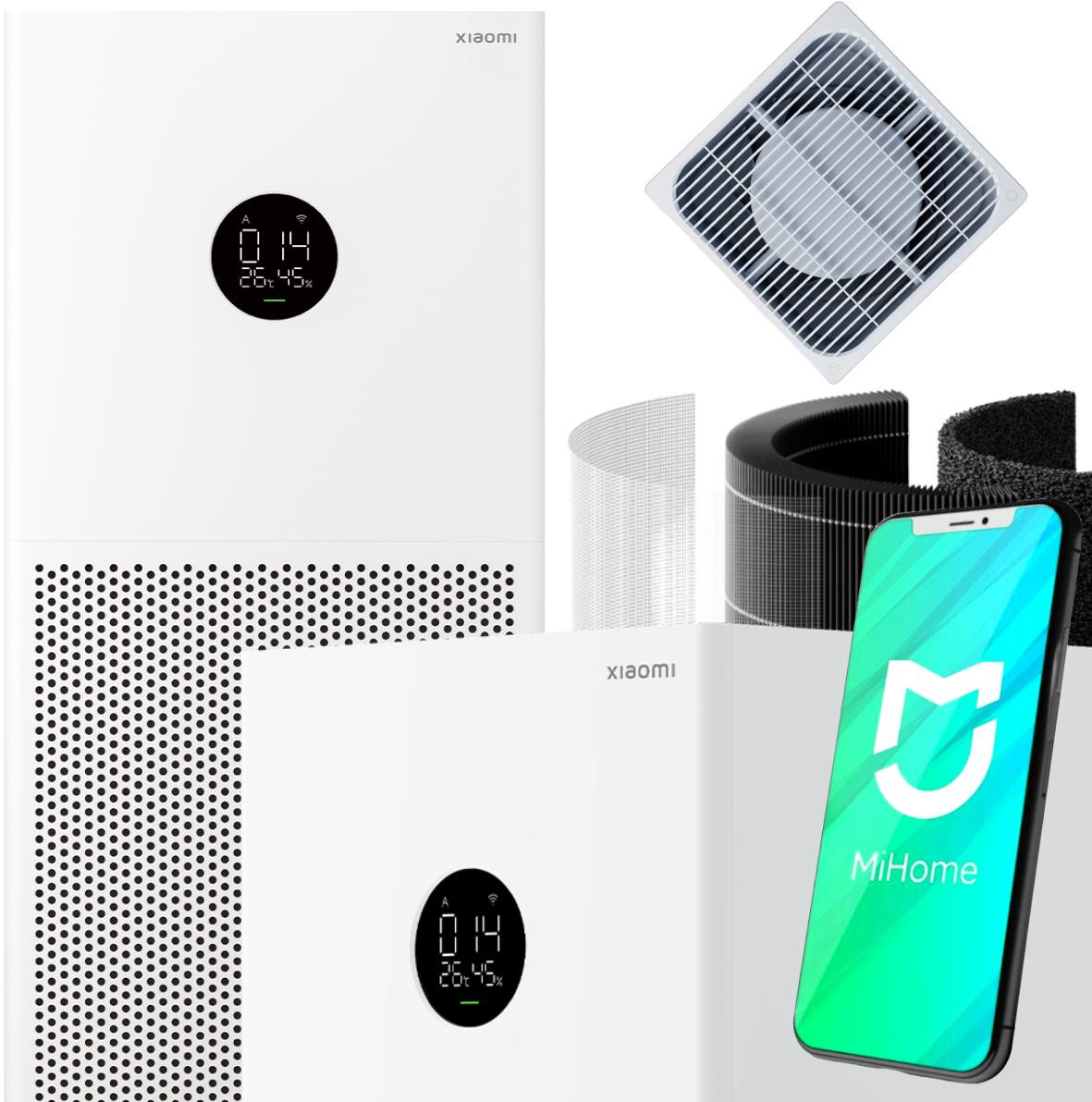 Oczyszczacz powietrza Xiaomi Smart Air Purifier 4 Lite, CADR 360 m3/h, do 45 m2, filtr HEPA H13 Oczyszczacz powietrza Xiaomi Smart Air Purifier 4 Lite, CADR 360 m3/h, do 45 m2, filtr HEPA H13