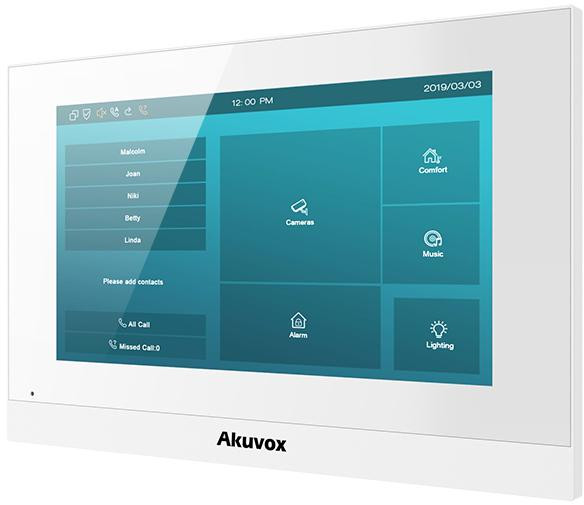 Akuvox AKV-C313W-W monitor wideodomofonu 7 cali WiFi SIP IP PoE biały Akuvox AKV-C313W-W monitor wideodomofonu 7 cali WiFi SIP IP PoE biały