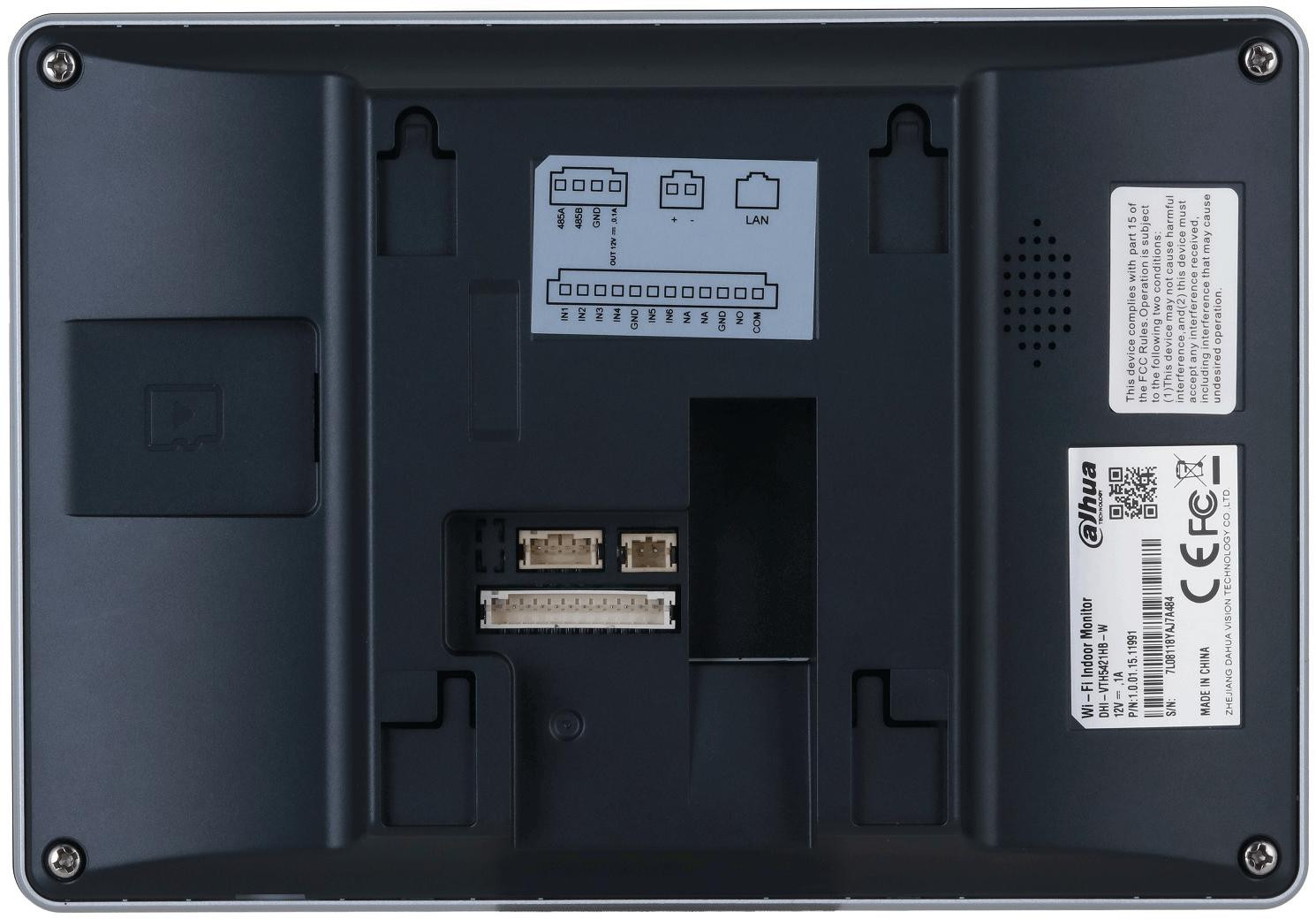 DAHUA VTH5421HB-W monitor wideodomofonu IP 7 cali dotykowy WiFi PoE czarny SIP DAHUA VTH5421HB-W monitor wideodomofonu IP 7 cali dotykowy WiFi PoE czarny SIP